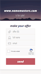 Mobile Screenshot of namemasters.com